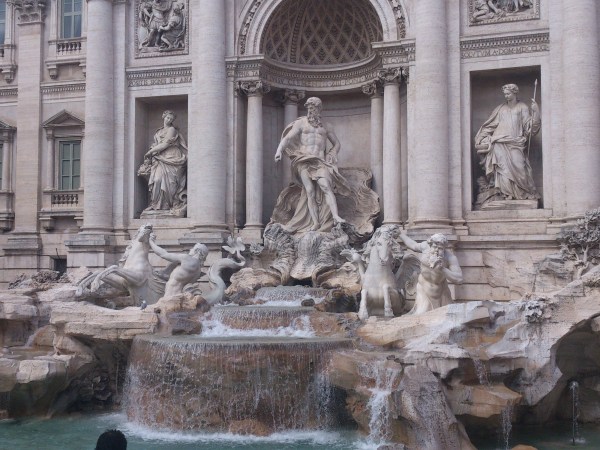 The Trevi fountain